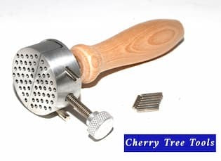Craft Tools - Wide Range In Stock: Cherry Tree Tools hand-held multi-purpose hand vice  tool with a wooden handle.