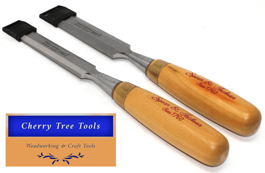Chisels and Wood carving Tools featuring high-quality chisels with wooden handles from Cherry Tree Tools.