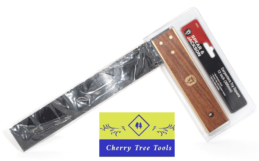 Marking & Measuring Tools Collection featuring an accurate square tool with a wooden handle and packaging.