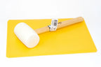 Blue Spot 16oz White Rubber mallet by Cherry Tree Tools, hardwood handle with scuff resistant rubber head