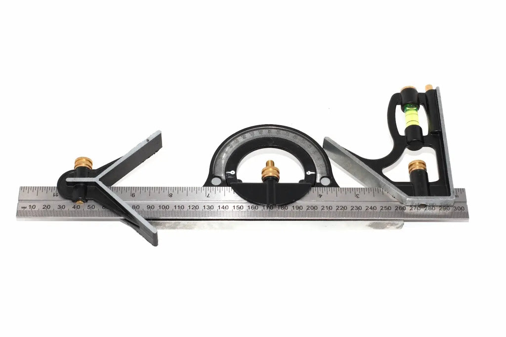 Eclipse Professional Combination Set featuring a 300mm stainless steel ruler and durable alloy heads for precise measurement.