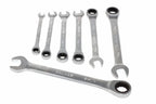 Eclipse 7 Piece Ratchet Spanner Set by Cherry Tree Tools chrome vanadium steel fixed head ratchet set