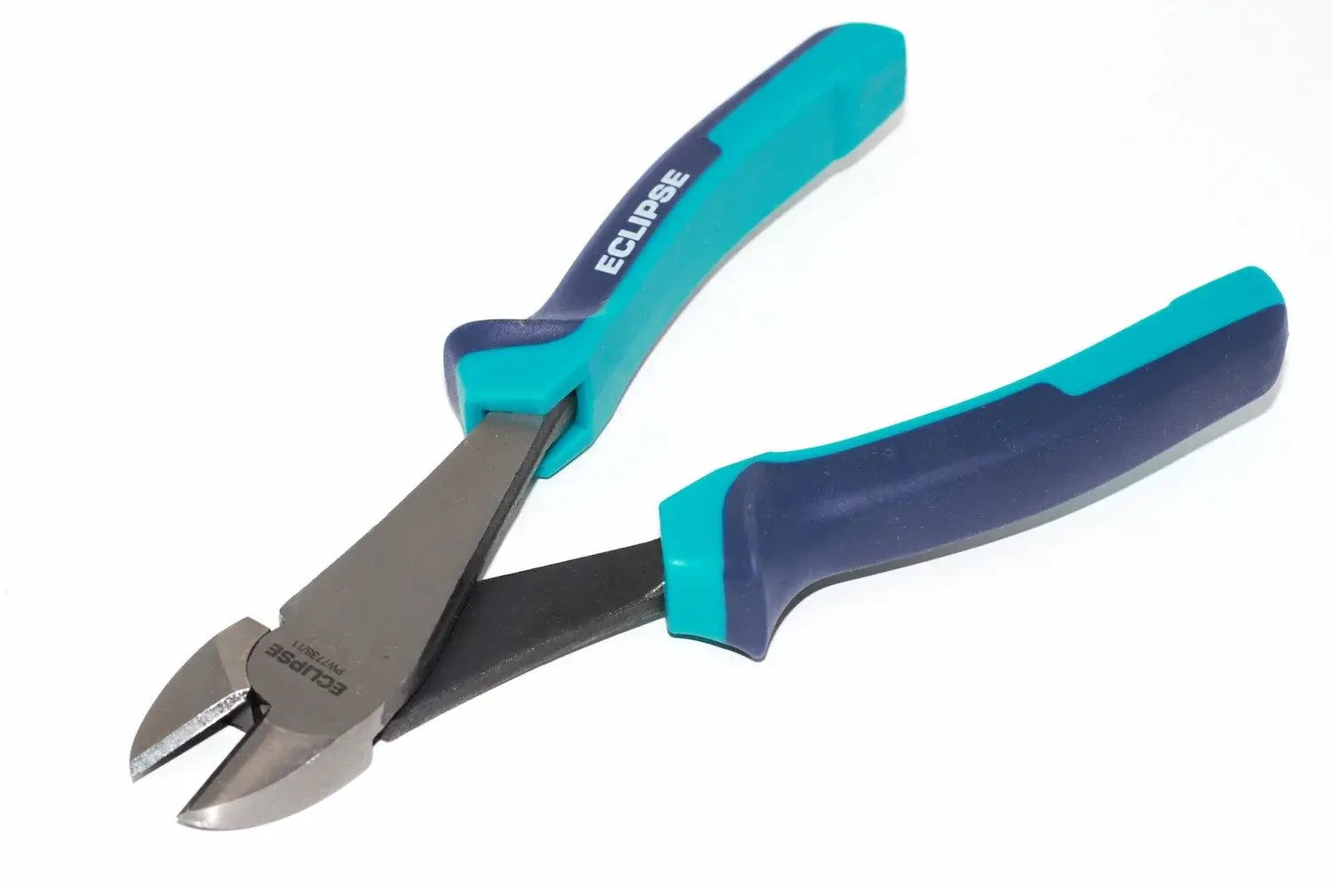 Eclipse 8" Diagonal Cutting Nippers- heavy duty by Cherry Tree Tools, turquoise soft feel grip