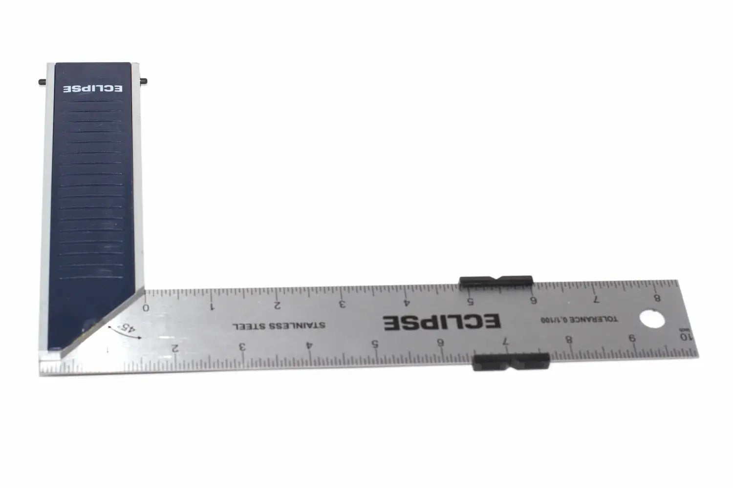 Eclipse Professional 250mm Try Square by Cherry Tree Tools, stainless steel blade with sliding edge holder