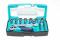 Eclipse 25 Piece Socket Set 1 4 inch Drive by Cherry Tree Tools in chrome vanadium steel, organised in a storage case