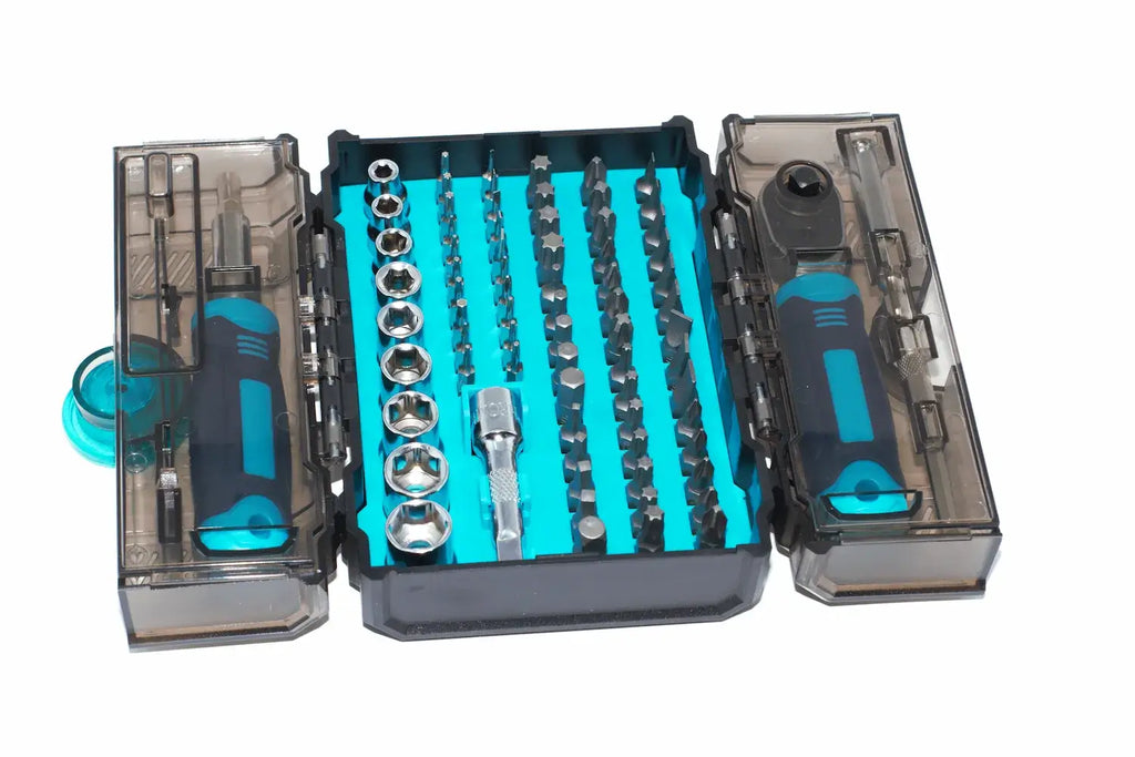 Eclipse 78pc Mini Socket Insert Bit Set by Cherry Tree Tools, 1 4 inch drive, hardened steel for confined spaces