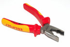 Eclipse 7" VDE insulated pliers by Cherry Tree Tools with red and yellow ergonomic grip handles