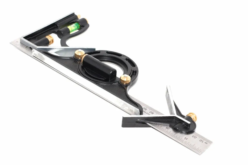 Eclipse Professional Combination Set featuring a 300mm stainless steel ruler and durable alloy heads for precise measurements.