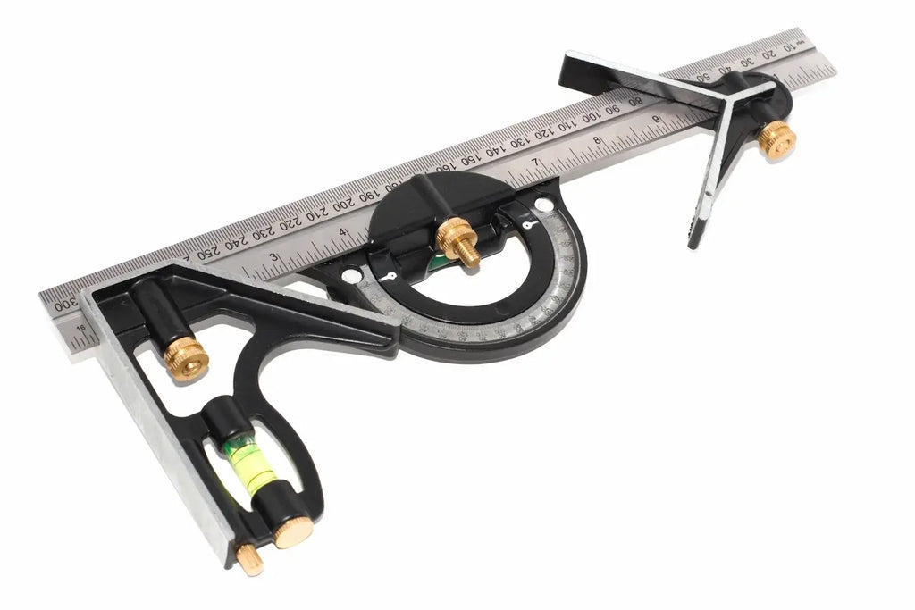 Eclipse Professional Combination Set measuring and marking square with stainless steel ruler and durable alloy heads.