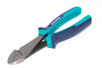 Eclipse 8" Diagonal Cutting Nippers- heavy duty by Cherry Tree Tools, blue and navy soft feel grip