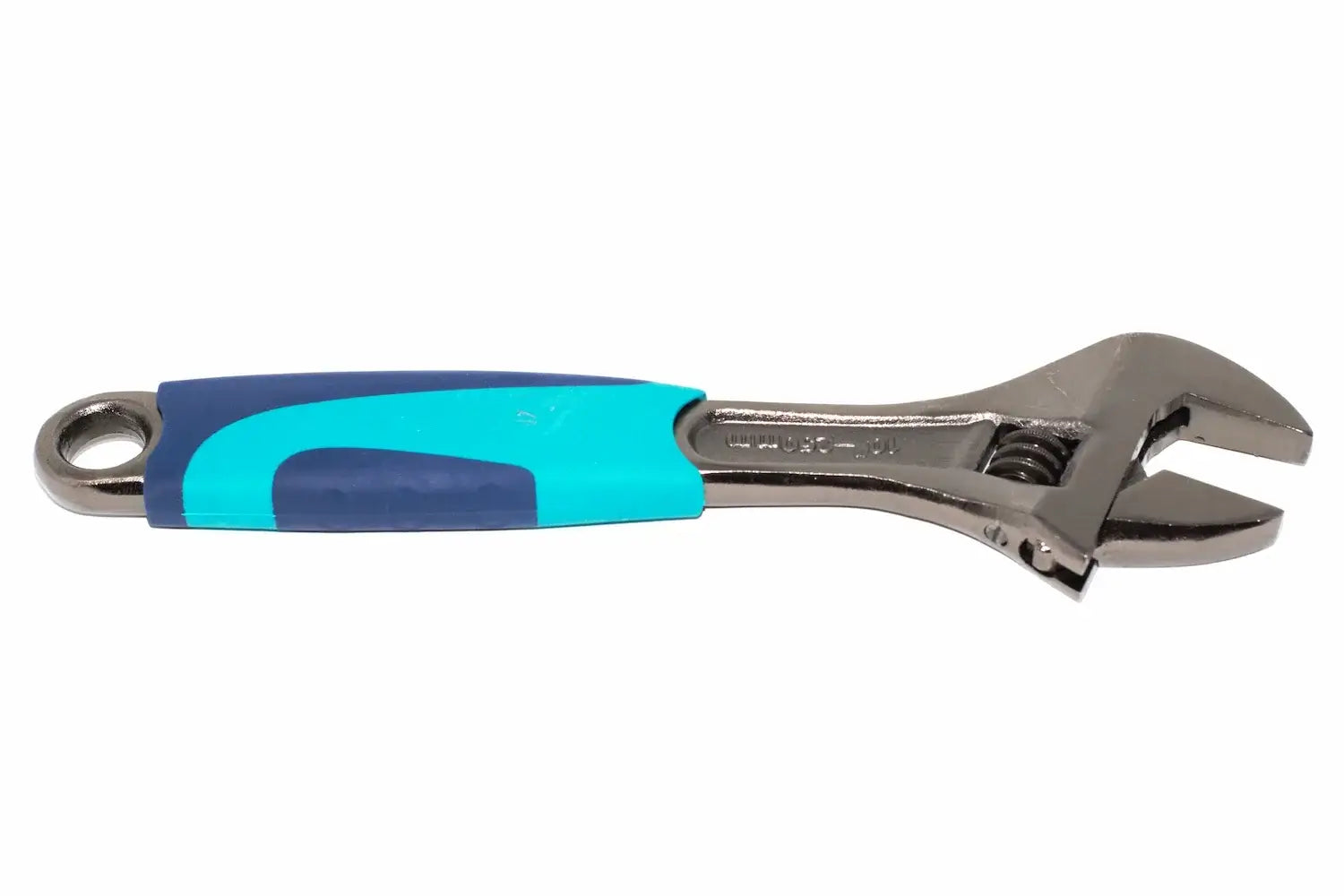 Eclipse 10" adjustable wrench by Cherry Tree Tools with hardened jaws, alloy steel and lacquer finish