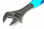 Eclipse 10" Adjustable Wrench by Cherry Tree Tools with hardened jaws, alloy steel and lacquer finish