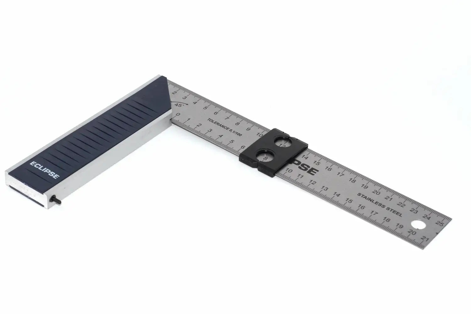 Eclipse Professional 250mm Try Square by Cherry Tree Tools with stainless steel blade and sliding edge holder