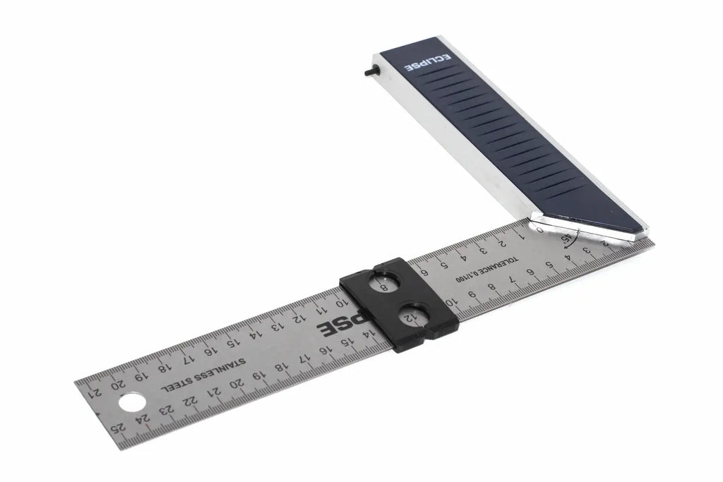 Eclipse Professional 250mm Try Square by Cherry Tree Tools with stainless steel blade and sliding edge holder