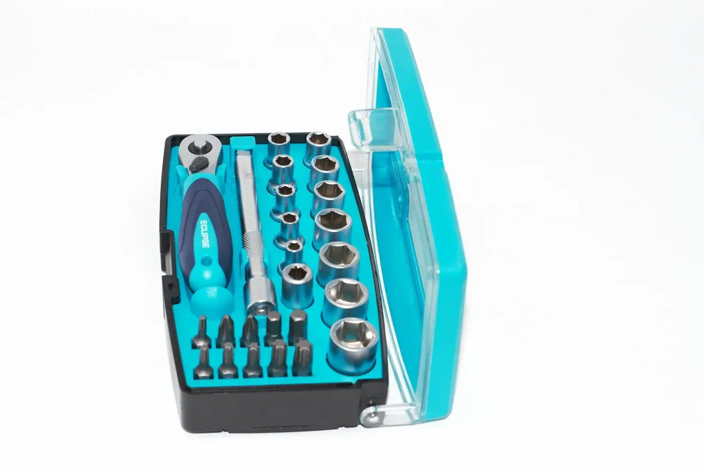 Eclipse 25 Piece Socket Set 1 4 inch Drive by Cherry Tree Tools, chrome vanadium sockets in a storage case