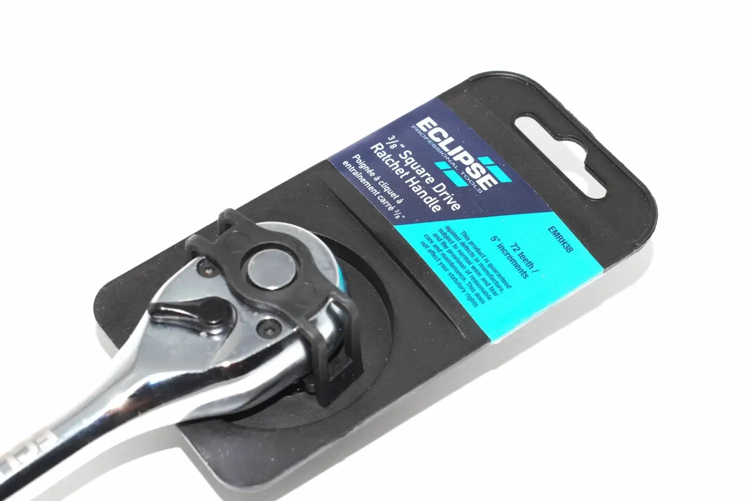 Eclipse Professional Ratchet handle 38 inch drive by Cherry Tree Tools, polished chrome vanadium steel ratchet