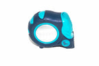 Eclipse Professional 5m Tape Measure by Cherry Tree Tools in dark blue and aqua with soft grip handle