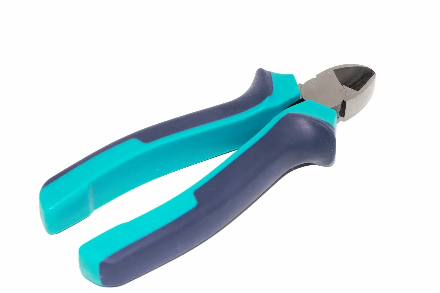 Eclipse 6" Diagonal Cutting Nippers by Cherry Tree Tools in teal and navy with precision-ground blades