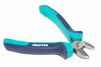 Eclipse 6" Diagonal Cutting Nippers by Cherry Tree Tools in turquoise and navy with precision-ground blades