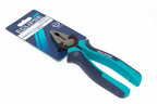 Eclipse Professional 7" Engineers Pliers by Cherry Tree Tools in teal and navy with hardened jaws.