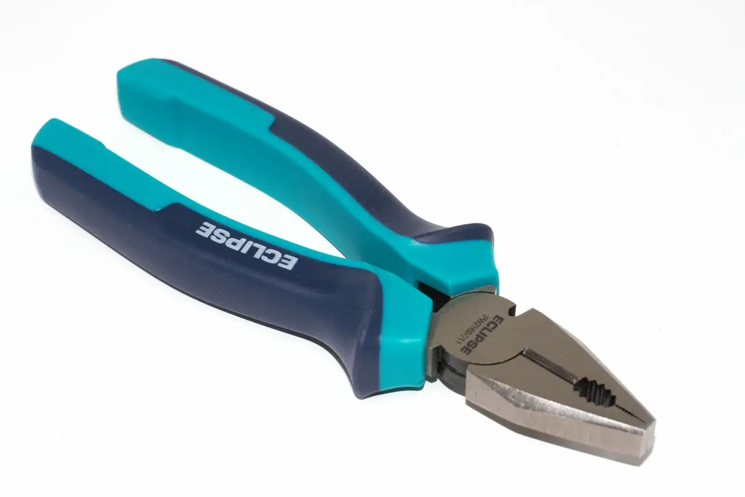 Eclipse Professional 7" Engineers Pliers by Cherry Tree Tools in teal and dark blue with soft feel non slip grips