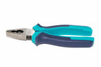Eclipse Professional 7" Engineers Pliers by Cherry Tree Tools in turquoise and navy with induction hardened jaws.