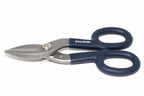Eclipse Professional 7" tin snips by Cherry Tree Tools in blue and grey with ergonomic handles