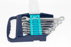 Eclipse Combination Spanner Set by Cherry Tree Tools chrome vanadium steel with open and ring ends in one tool