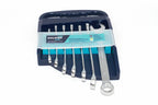 Eclipse Combination Spanner Set by Cherry Tree Tools chrome vanadium steel in a storage rack