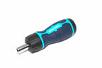 Eclipse 7pc Ratchet Screwdriver Set with ergonomic handle for comfort and adjustable ratchet mechanism.