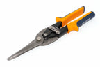 Eclipse Professional Tin Snips Extra Cut by Cherry Tree Tools in orange and black with pivot leverage control