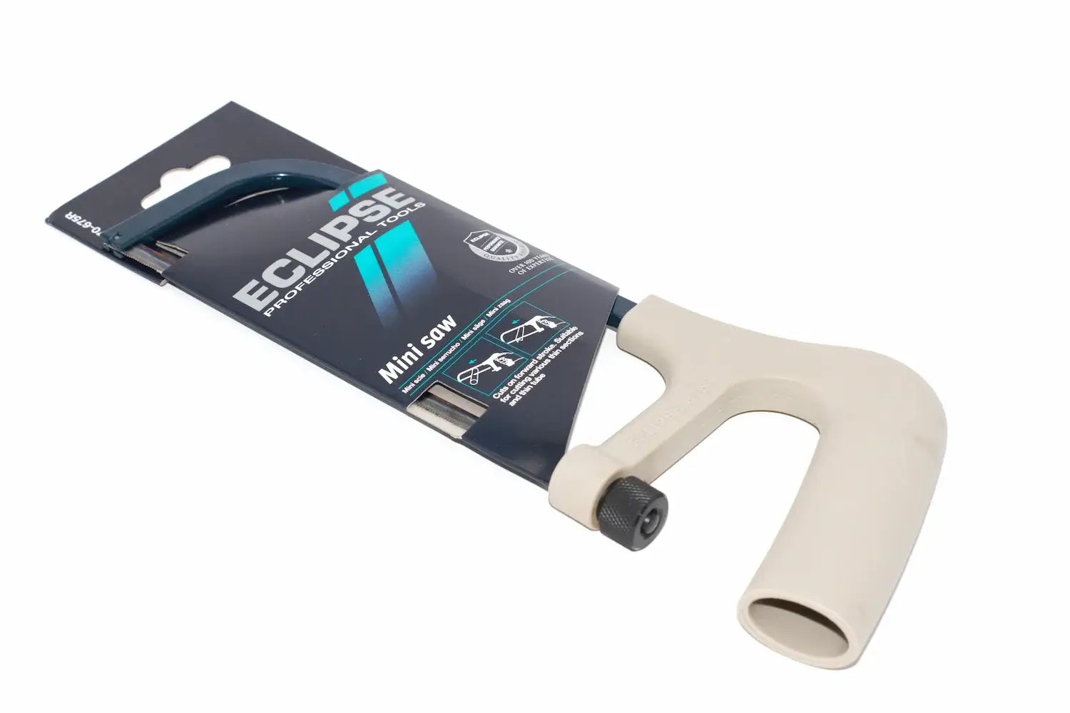 Eclipse Professional Mini Hacksaw by Cherry Tree Tools, steel epoxy coated frame with plastic pistol grip