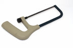 Eclipse Professional Mini Hacksaw by Cherry Tree Tools with a taupe epoxy coated frame and plastic pistol grip