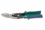 Eclipse Professional Tin Snips Right Hand Cut by Cherry Tree Tools, green and blue with spring loaded handles