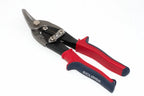 Eclipse Tin Snips Left Hand Cut by Cherry Tree Tools with black and red spring loaded handles