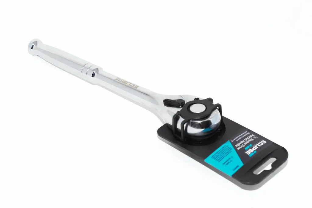 Eclipse Professional Ratchet Handle 12 inch Drive by Cherry Tree Tools, chrome vanadium steel with quick release button