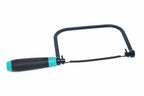 Eclipse Professional Coping Saw- 14tpi Blade by Cherry Tree Tools in black and teal with curved cutting frame