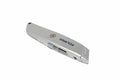 Eclipse Professional Utility Knife by Cherry Tree Tools, silver zinc alloy retractable blade mechanism for workshop cutting