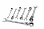Eclipse Flex Combination Spanner set by Cherry Tree Tools, chrome vanadium steel with satin finish and flex ring ends