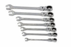 Eclipse Flex Combination Spanner set by Cherry Tree Tools in chrome vanadium steel with flex ring ends