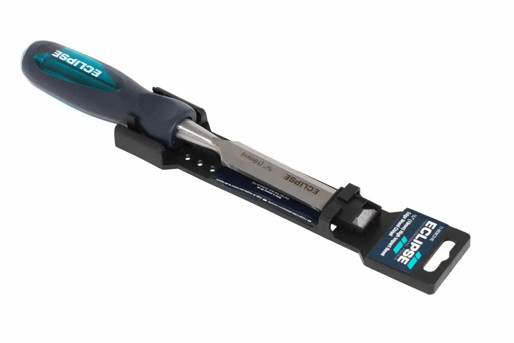 Eclipse Professional 19mm Wood Chisel- 3/4 inch bevel edge by Cherry Tree Tools with chrome vanadium steel blade