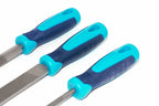 Eclipse Professional 3pc File Set- 2nd Cut by Cherry Tree Tools, metal file set with non slip ergonomic handles