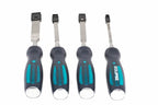 Eclipse Professional 4pc Wood Chisel Set by Cherry Tree Tools with PVC soft feel handles and chrome vanadium blades