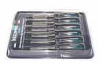 Eclipse Professional 6pc Wood Chisel Set by Cherry Tree Tools, chrome vanadium steel blades with soft grip handles