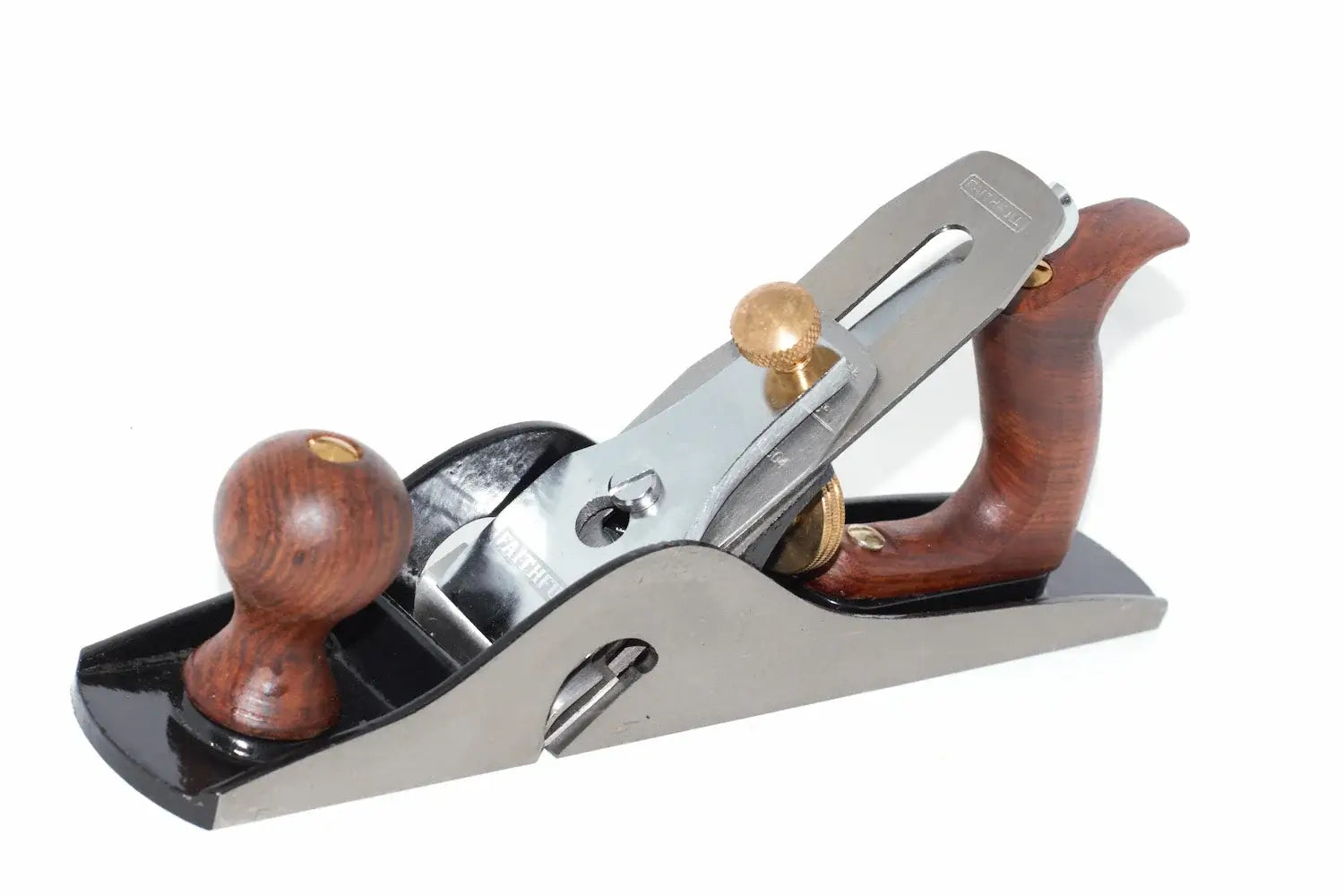 faithfull no 10 Rebate plane with wood handles and brass cutter adjusting screws