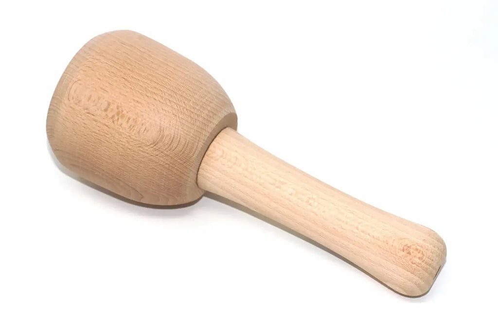 Faithfull 90mm Beech Wood Carvers mallet by Cherry Tree Tools with solid beechwood construction and secure grip