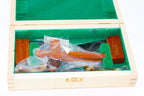 Faithfull Miniature Tools Set by Cherry Tree Tools in a hinged wooden storage case with brass fittings