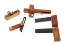 Faithfull Miniature Tools Set by Cherry Tree Tools, hinged wooden storage case with brass fittings