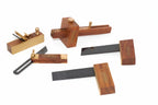 Faithfull Miniature Tools Set by Cherry Tree Tools, hardwood with brass fittings in a hinged case