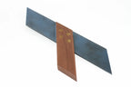 Footprint Tools 10" Mitre Square by Cherry Tree Tools with chemically blued steel blade and brass rivets